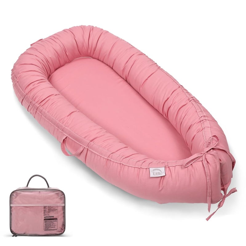 EAQ Baby Lounger, Infant Lounger for Newborn,Portable Baby Nest Cover Breathable & Soft, Newborn Essentials - Image 1